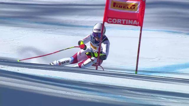 Cortina d'Ampezzo (ITA), Super G dames: Corinne Suter (SUI) [RTS]