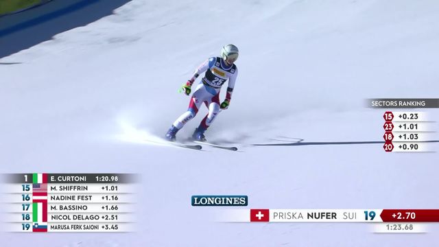 Cortina d'Ampezzo (ITA), Super G dames: Priska Nufer (SUI) [RTS]