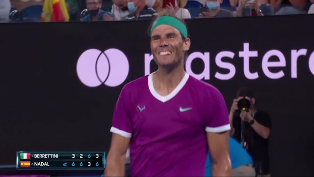 1-2 finale, Nadal (ESP) - Berrettini (ITA) (6-3, 6-3, 3-6, 6-3): Nadal se qualifie pour la finale [RTS]