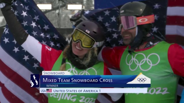 Snowboard cross, finale par équipes: le duo des USA en or devant l'Italie et le Canada [RTS]