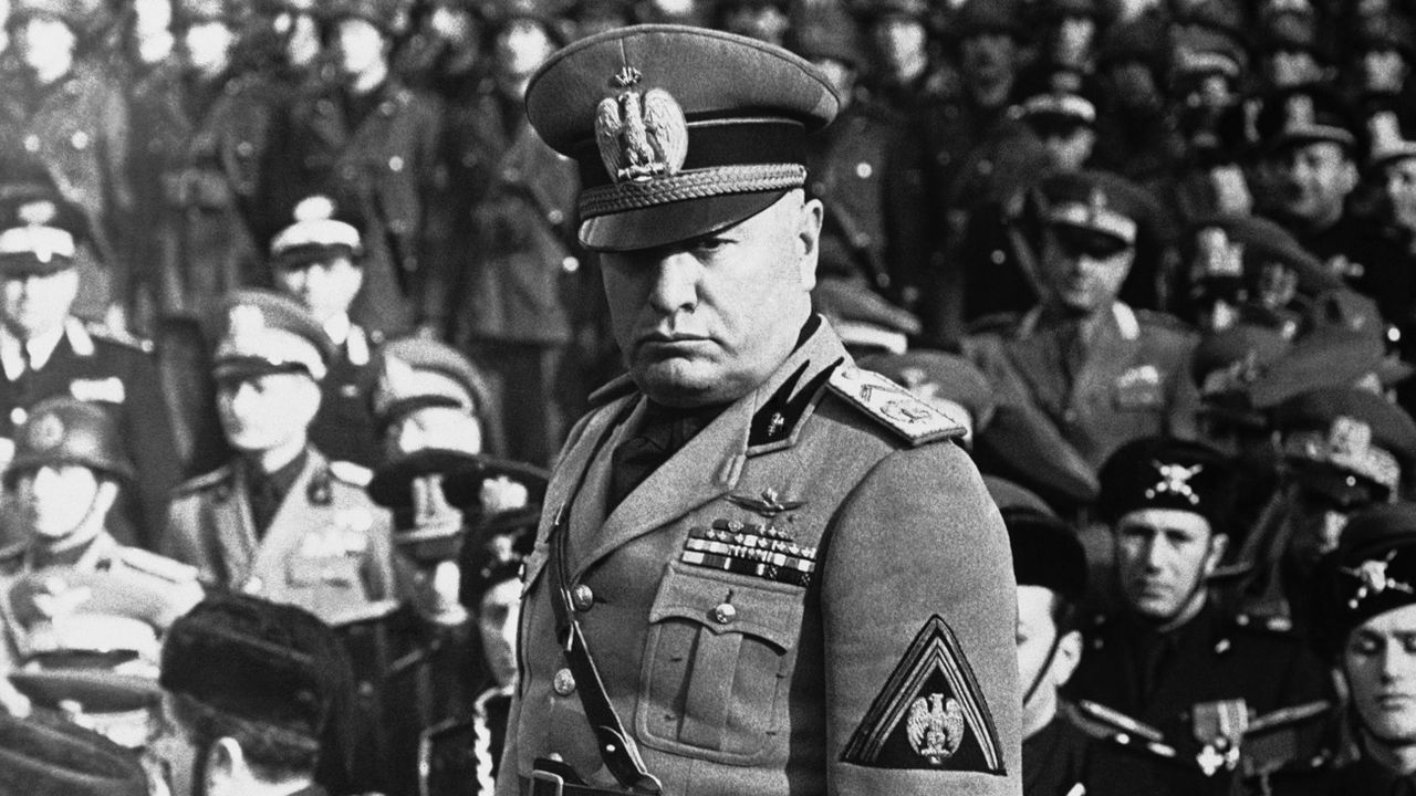Benito Mussolini, le 17 février 1943. [Keystone - AP Photo]