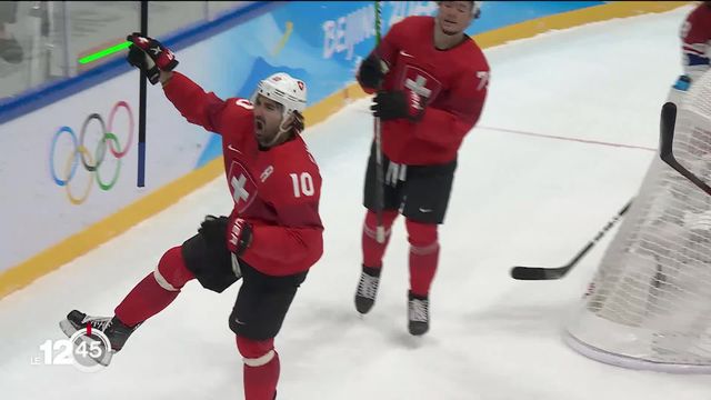 Beijing 2022: Les hockeyeurs suisses battent la Tchéquie (4-2) et se qualifient pour les quarts de finale [RTS]