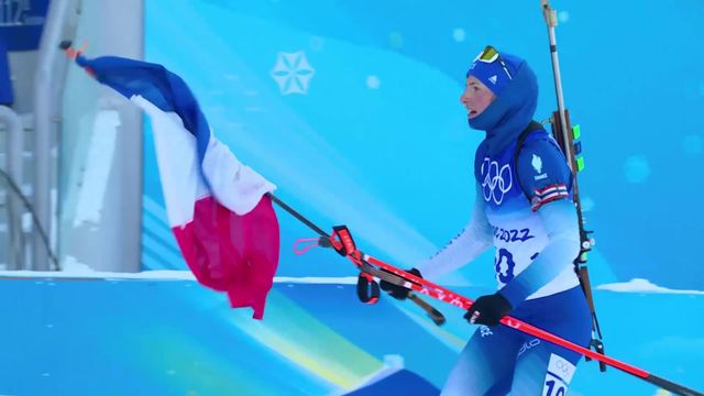 Biathlon, Mass start dames: Justine Braizas-Bouchet (FRA) en or, Lena Haecki (SUI) 16e [RTS]