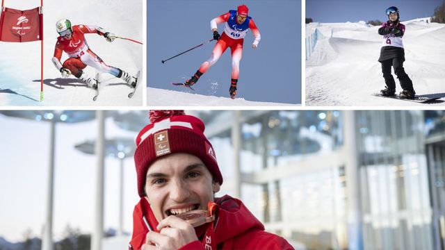 Douze Suisses ont participé aux jeux paralympiques de Pékin. [Keystone]