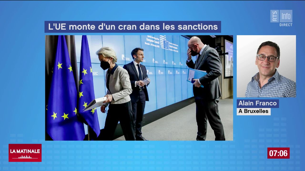 L'Union européenne est montée d'un cran dans les sanctions contre la Russie [RTS]