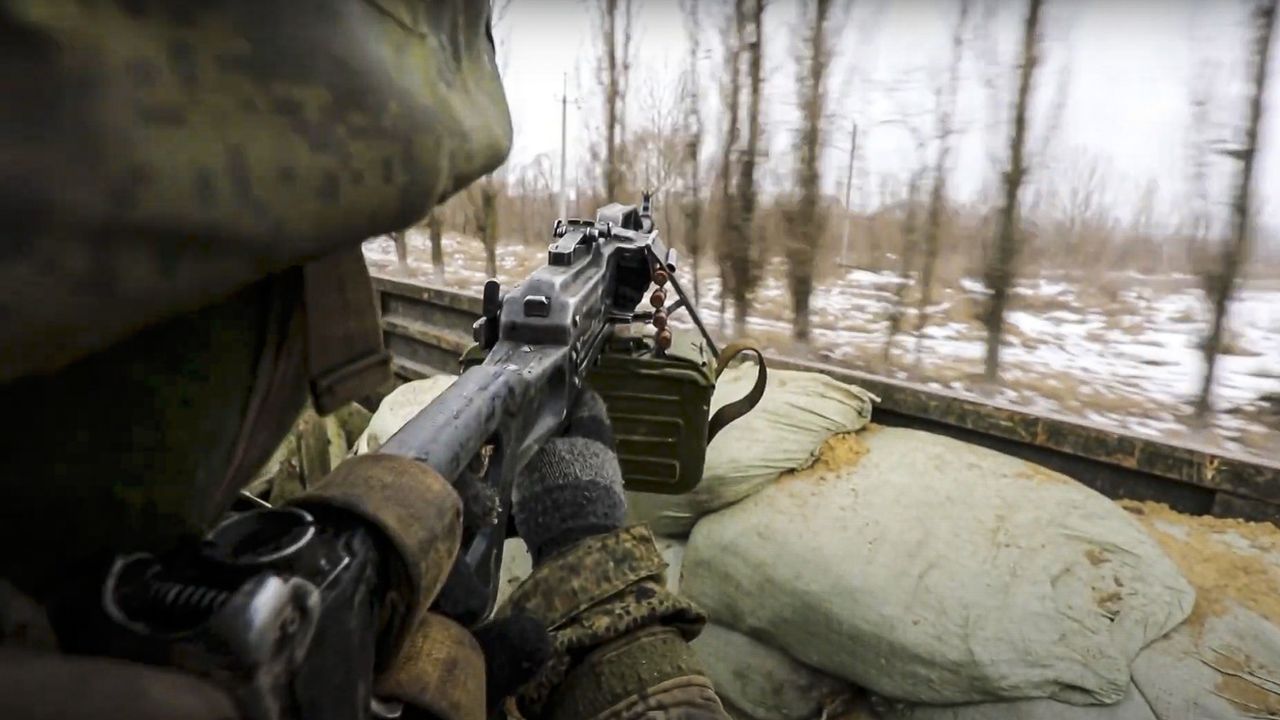 Un soldat russe sur le front en Ukraine. [Ministrère russe de la Défense - Keystone]