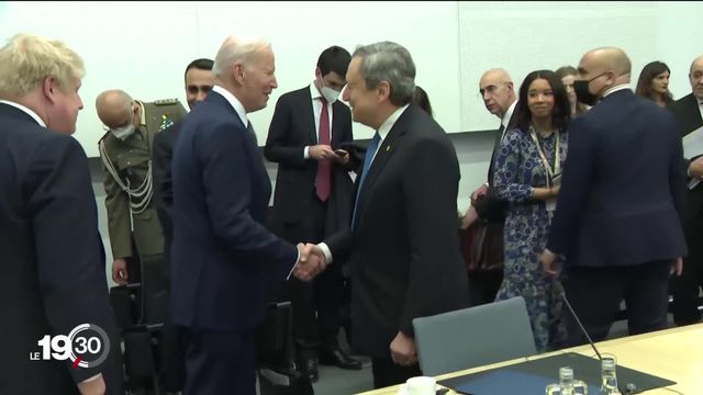 Les pays occidentaux se sont réunis à Bruxelles aujourd'hui, en présence du président américain Joe Biden. [RTS]