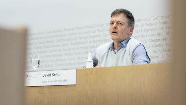David Keller, directeur de l'état-major de crise pour l'asile. [Marcel Bieri - Keystone]
