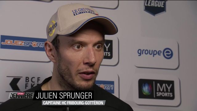 Hockey, playoffs: Fribourg – Lausanne (5-4 ap) : l'interview de Julien Sprunger [RTS]
