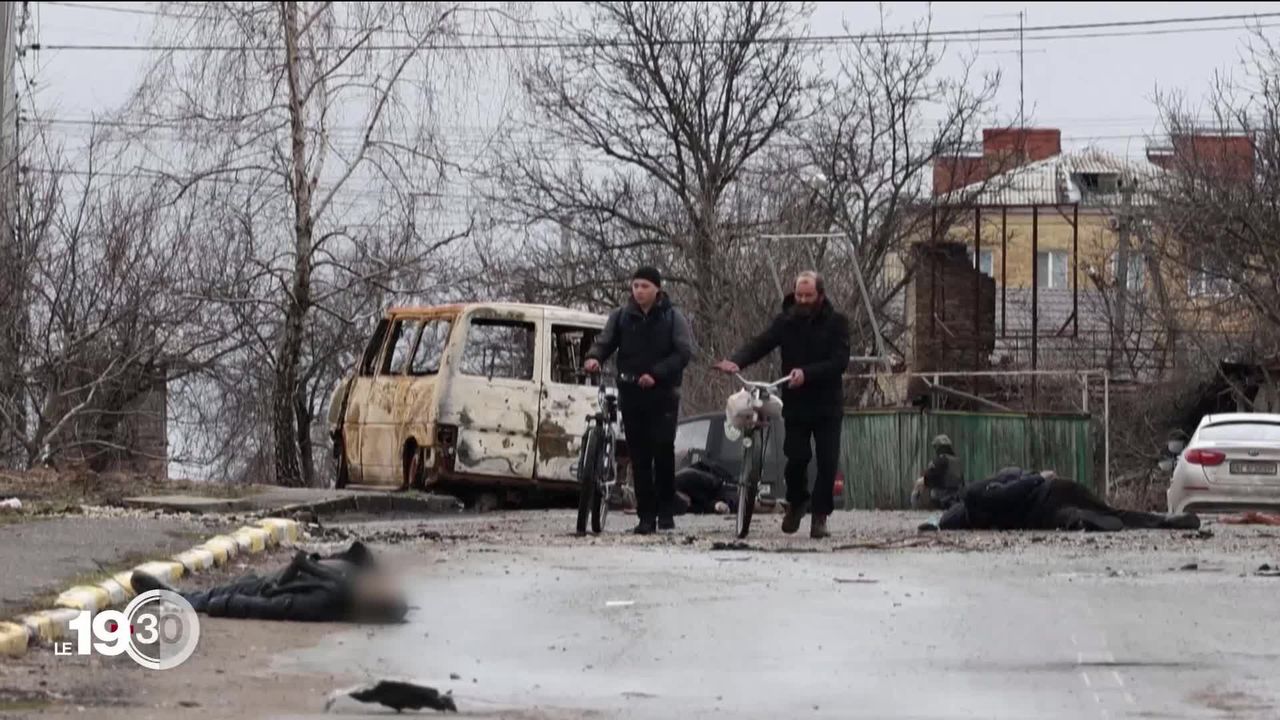 En Ukraine, des cadavres de civils ont été découverts à Boutcha après le retrait de l’armée russe. Kiev dénonce un "massacre délibéré" [RTS]