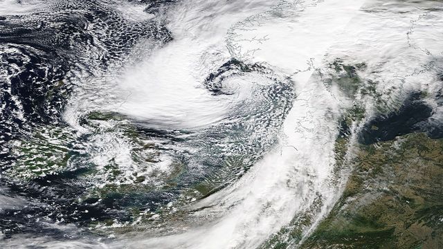 Tempête Bronagh au large des côtes européennes le 20 septembre 2018 [NASA]