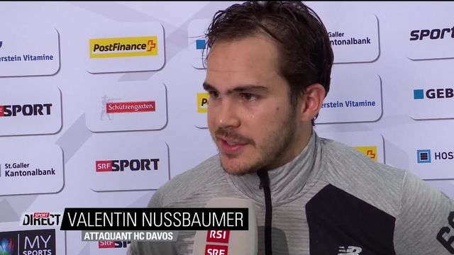 1-4, match 7, Rapperswil – Davos (1-3) : l'interview de Nussbaumer après la qualification [RTS]