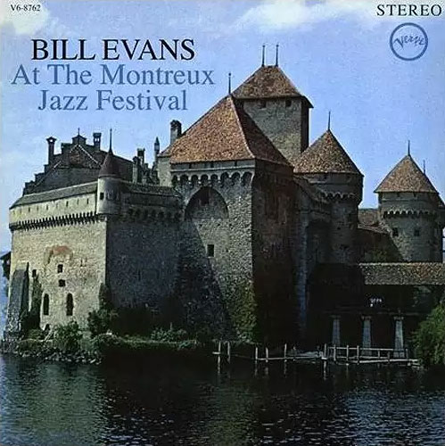 Chillon Castle on the album cover "At the Montreux Jazz Festival" by Bill Evans (1968, Verve Records)