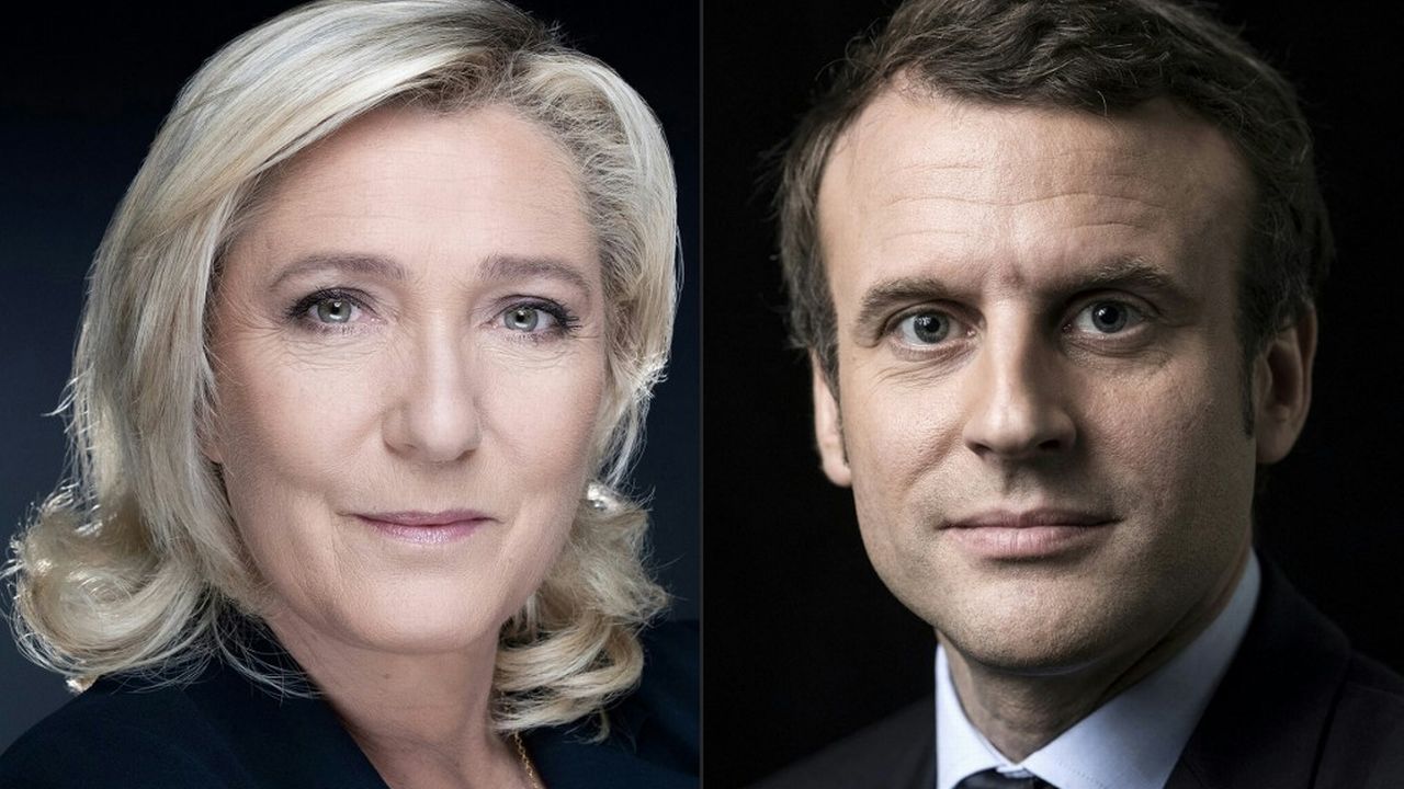 Le duel Macron-Le Pen pour le 2e tour de la présidentielle française se tiendrai le 24 avril.  [Eric Feferberg, Joël SAGET - AFP]