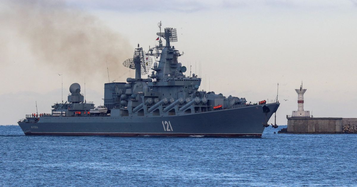 Russischer Kreuzer Moskau, Flaggschiff der Schwarzmeerflotte, „schwer beschädigt“ – rts.ch