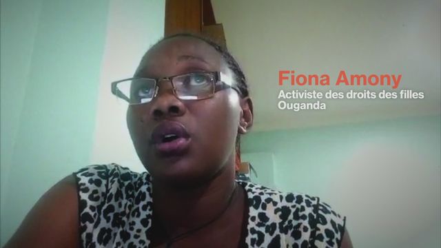 Fiona Amony, Ouganda : droits des filles [RTS]