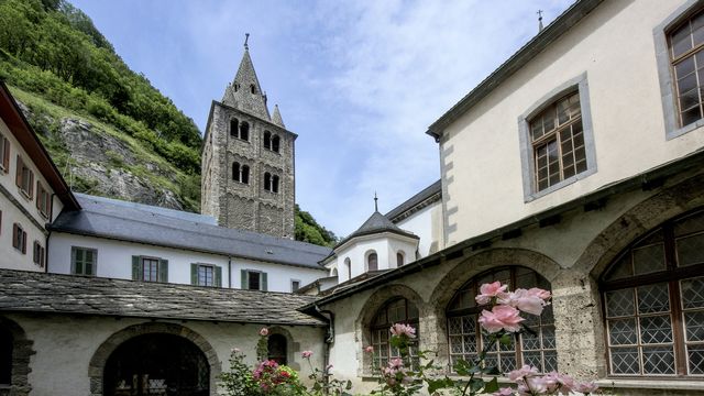 L'Abbaye de Saint-Maurice en Valais. [Olivier Maire - Keystone]