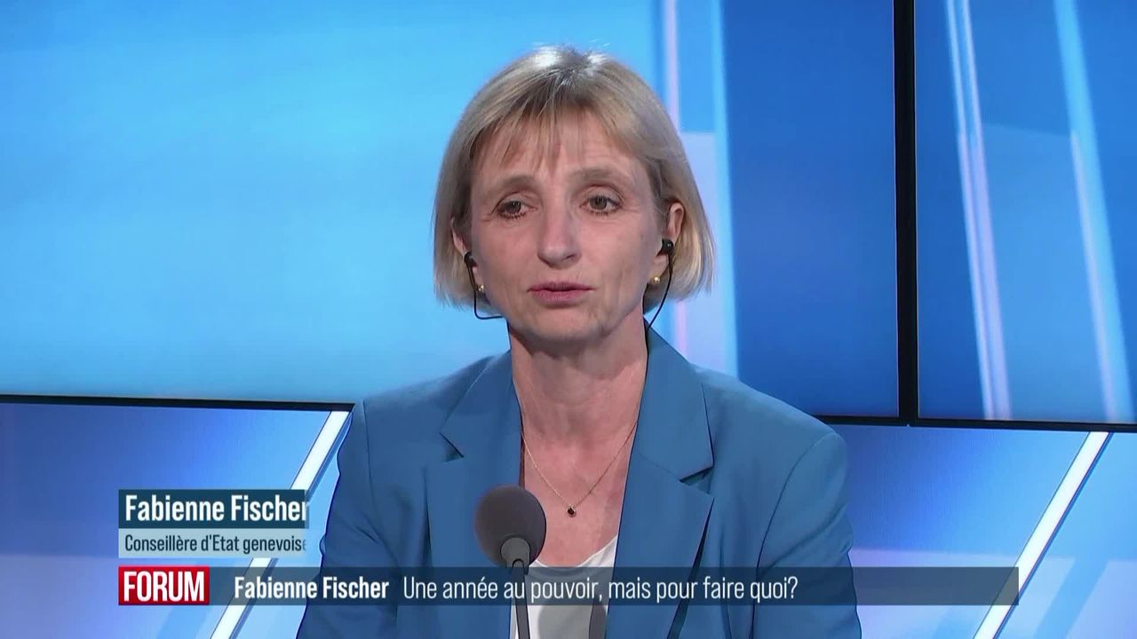 Bilan de la première année de la ministre genevoise verte de l'économie: interview de Fabienne Fischer [RTS]