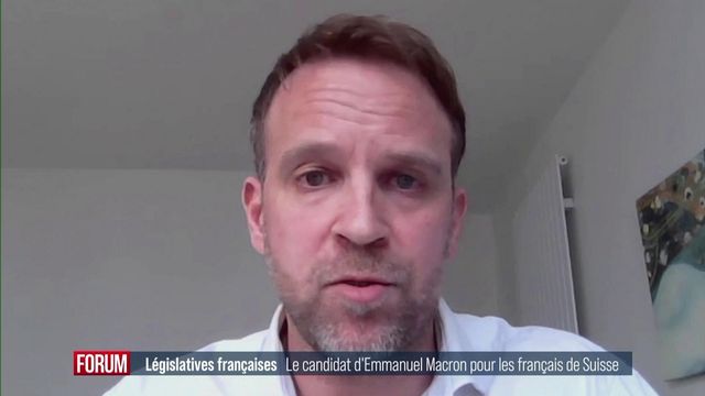 Marc Ferracci, économiste, le candidat d'Emmanuel Macron pour les français de Suisse aux législatives. [RTS]