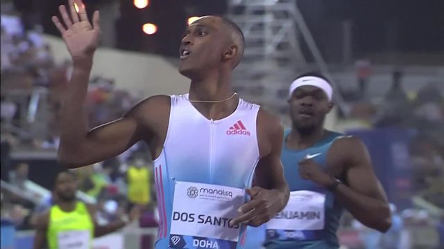 Doha (QAT) , 400m haies messieurs: record du meeting pour Dos Santos (BRA) [RTS]