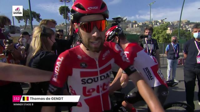 Giro, 8e étape, Naples - Naples: De Gendt (BEL) s'impose au sprint, Schmid (SUI) termine 6e [RTS]