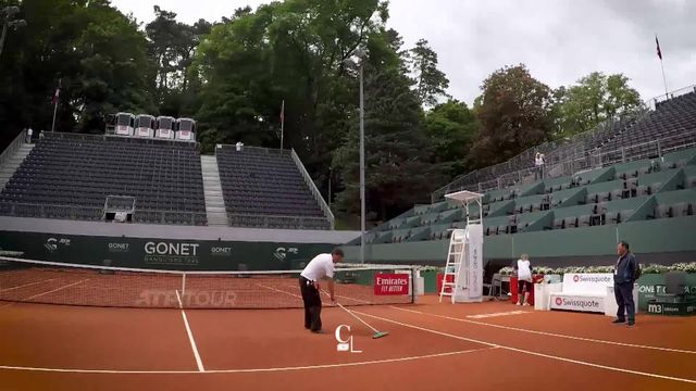 Dans les coulisses du Geneva Open de tennis, dans le cadre idyllique du Parc des Eaux-Vives [RTS]