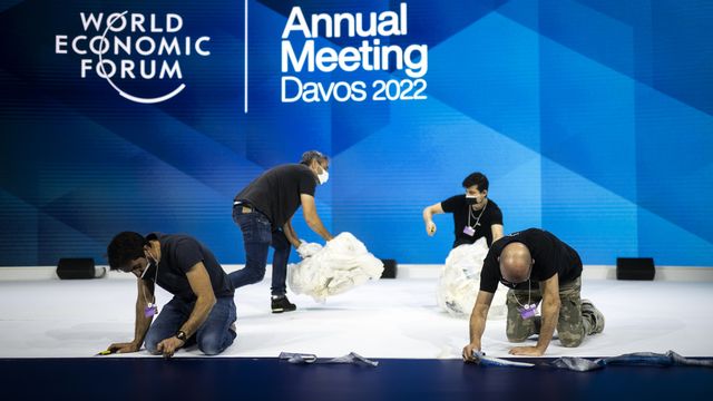 Le World Economic Forum s'ouvre ce dimanche à Davos. [Gian Ehrenzeller - Keystone]