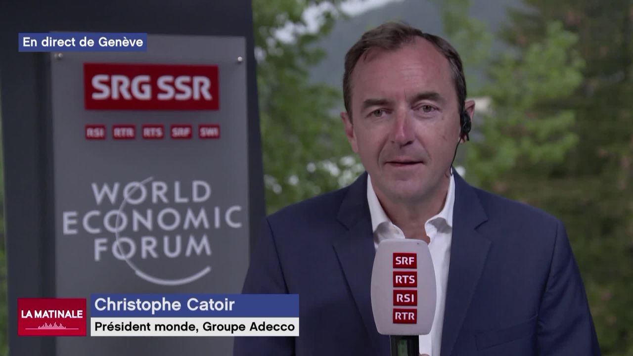 L'invité de La Matinale (vidéo) - Christophe Catoir, président de la multinationale Adecco [RTS]