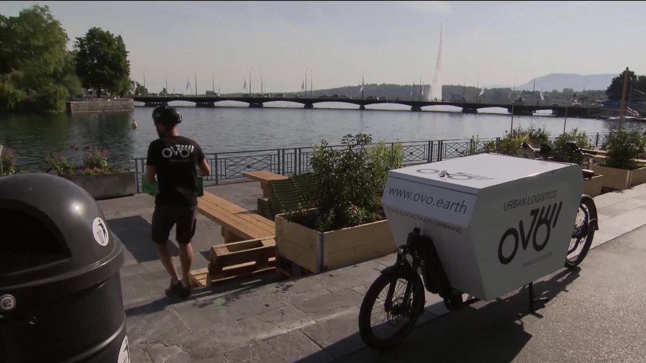 Le vélo cargo pourra-t-il remplacer les camionnettes de livraison, tout en faisant la promesse d’être plus efficace et plus écologique ? Reportage. [RTS]