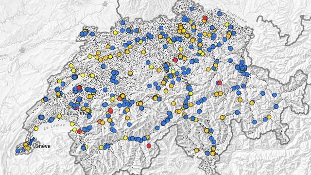 La carte des sites pollués en Suisse. [map.geo.admin.ch]
