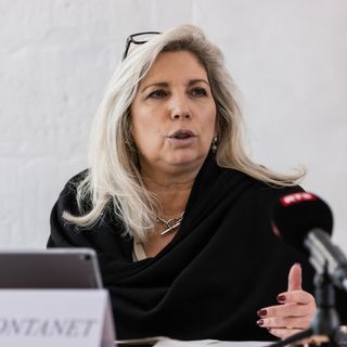 Nathalie Fontanet, conseillère d'Etat genevoise (PLR). [Pierre Albouy - Keystone]