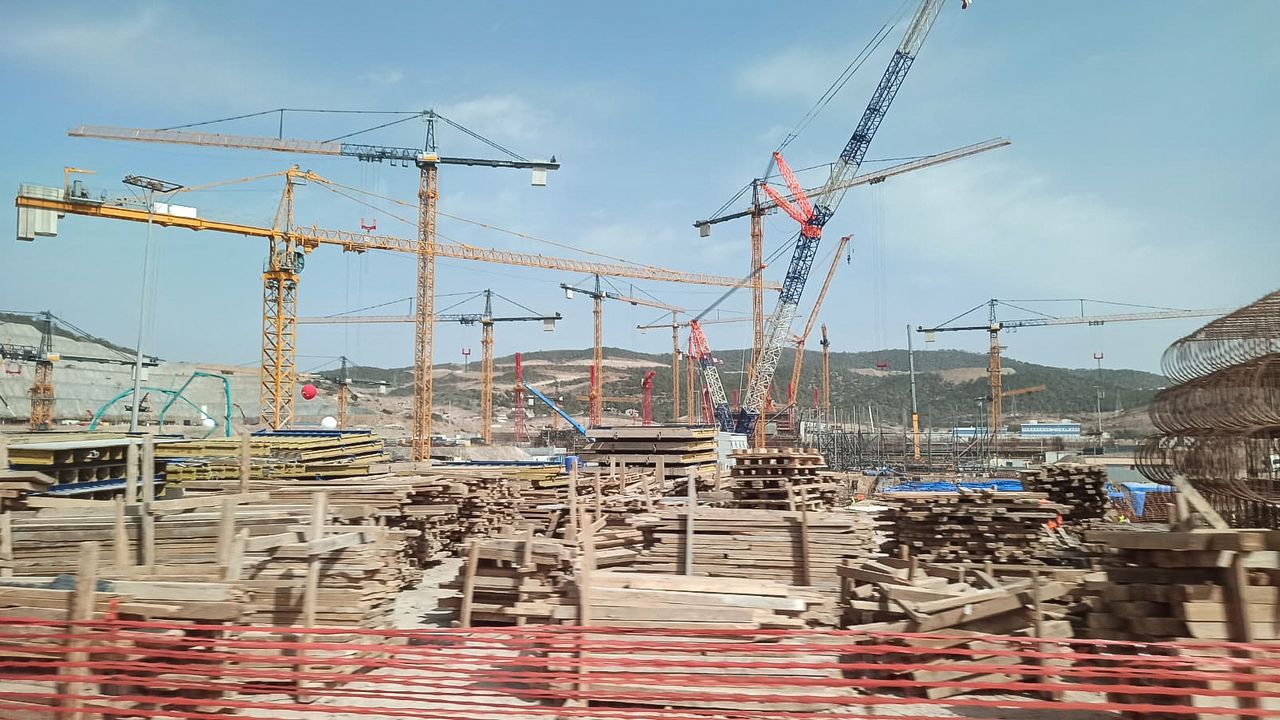 La centrale d'Akkuyu en construction en Turquie. [Turan Salcı / Sputnik - afp]