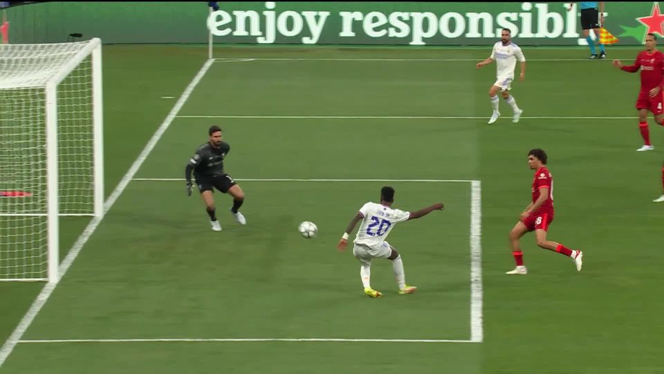 Finale, Liverpool - Real Madrid (0-1): le but de Vinicius qui offre le titre au Real [RTS]