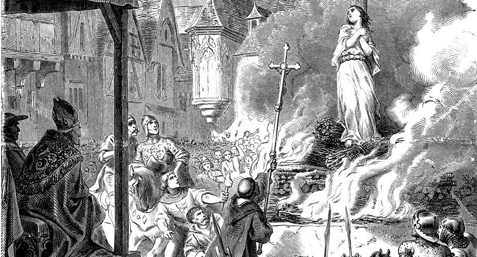 Une femme condamnée au supplice du bûcher. Rien qu'en Suisse romande, plus de 4000 "sorcières" ont été tuées entre les XVe et XVIIIe siècles.