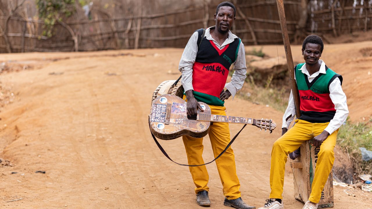 Le duo malawite Madalitso Band. [Bonjoe Joe ]