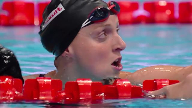 Budapest (HUN), 400m nage libre dames: record de la compétition pour Ledecky (USA) [RTS]