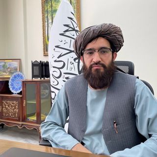Abdel Qahar Balkhi, porte-parole du ministère afghan des Affaires étrangères. [Raphaël Grand - RTS]