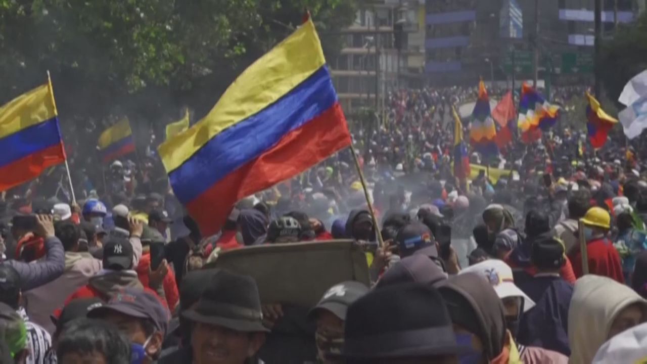 Des milliers de manifestants indigènes dans la rue en Équateur [RTS]