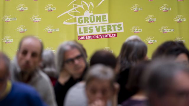 Selon une projection, les Verts pourraient devenir la deuxième force politique en Suisse d'ici 2023. [Christian Merz - KEYSTONE]