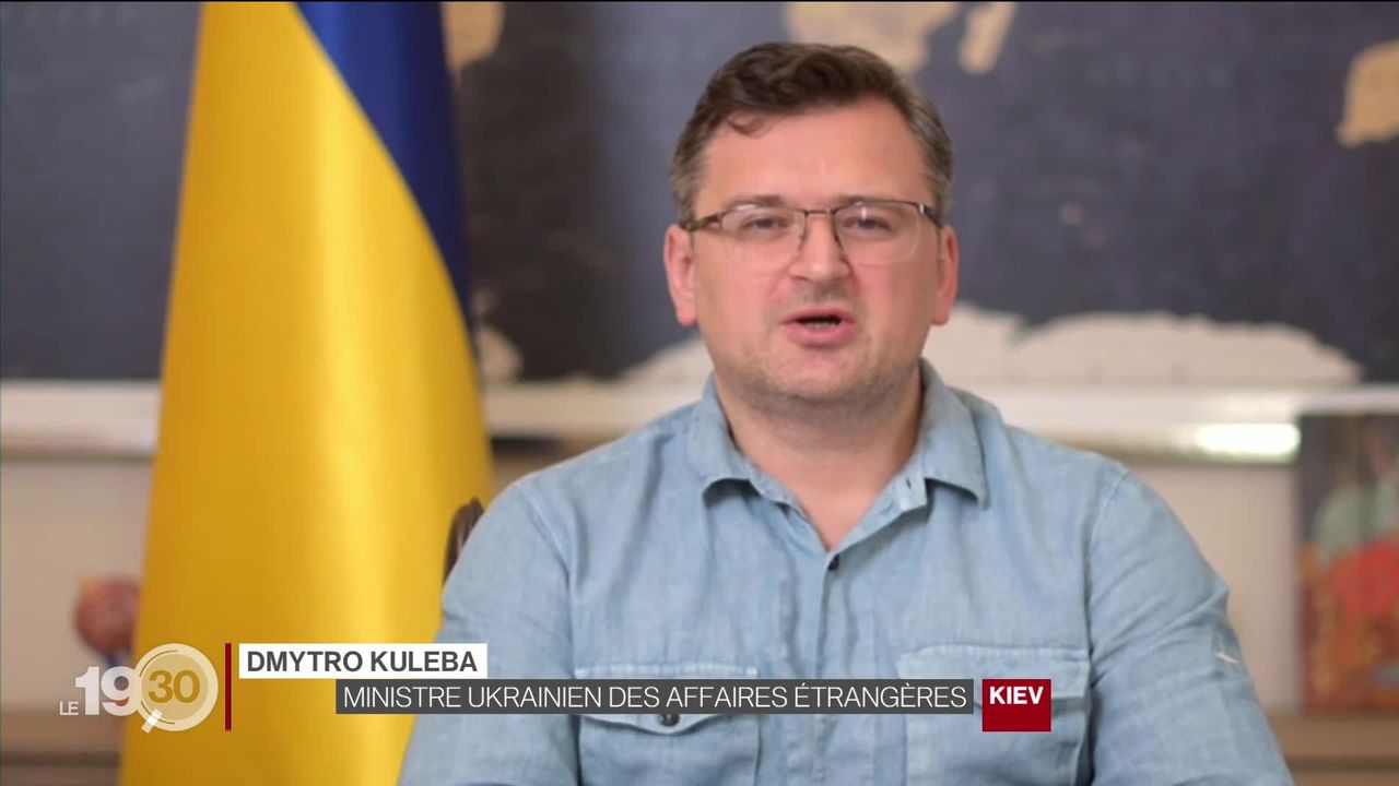 Dmytro Kuleba, le ministre ukrainien des Affaires étrangères réagit à la conférence de Lugano [RTS]