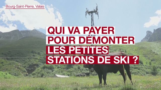 Qui va payer le démontage des petites stations de ski en Suisse? [RTS]