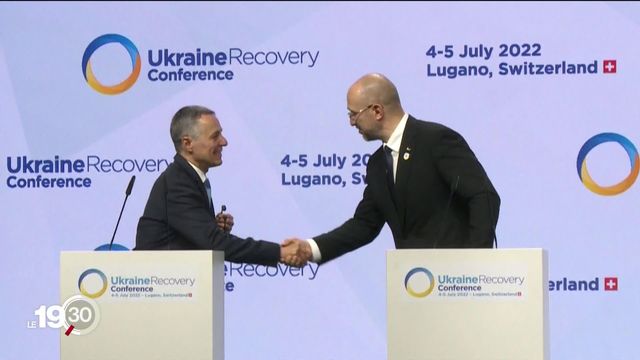 La Déclaration de Lugano pose la première pierre du processus d'aide à la reconstruction de l'Ukraine [RTS]