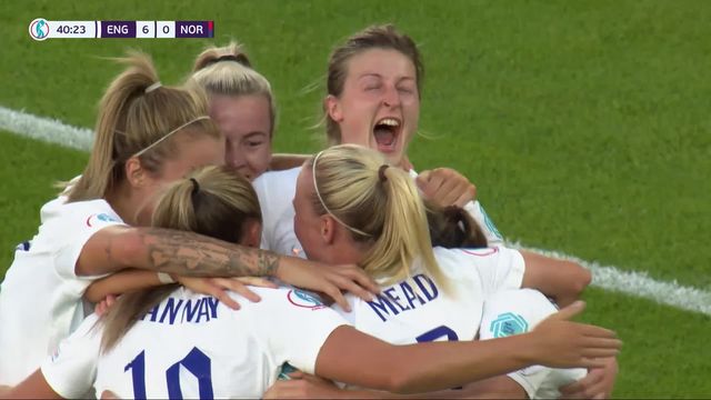 Groupe A, Angleterre - Norvège (8-0): les Anglaises étrillent la Norvège et s'assurent une place en 1-4 [RTS]