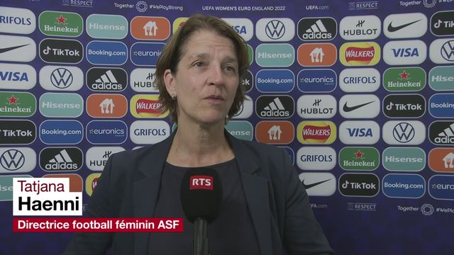 UEFA Euro dames: "C'est dommage qu'on n'a pas eu plus de réussite contre les Pays-Bas" (Tatjana Haenni) [RTS]