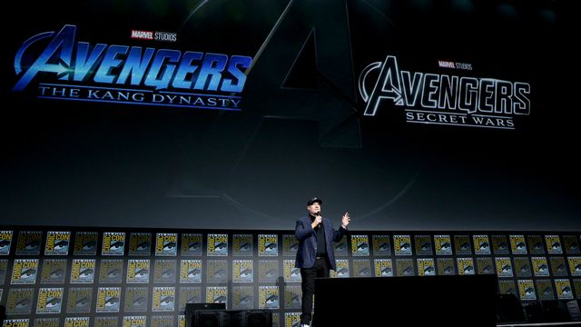 Le président de Marvel Kevin Feige a annoncé les nouveautés de sa lucrative franchise pour les années à venir. [Jesse Grant - AFP]