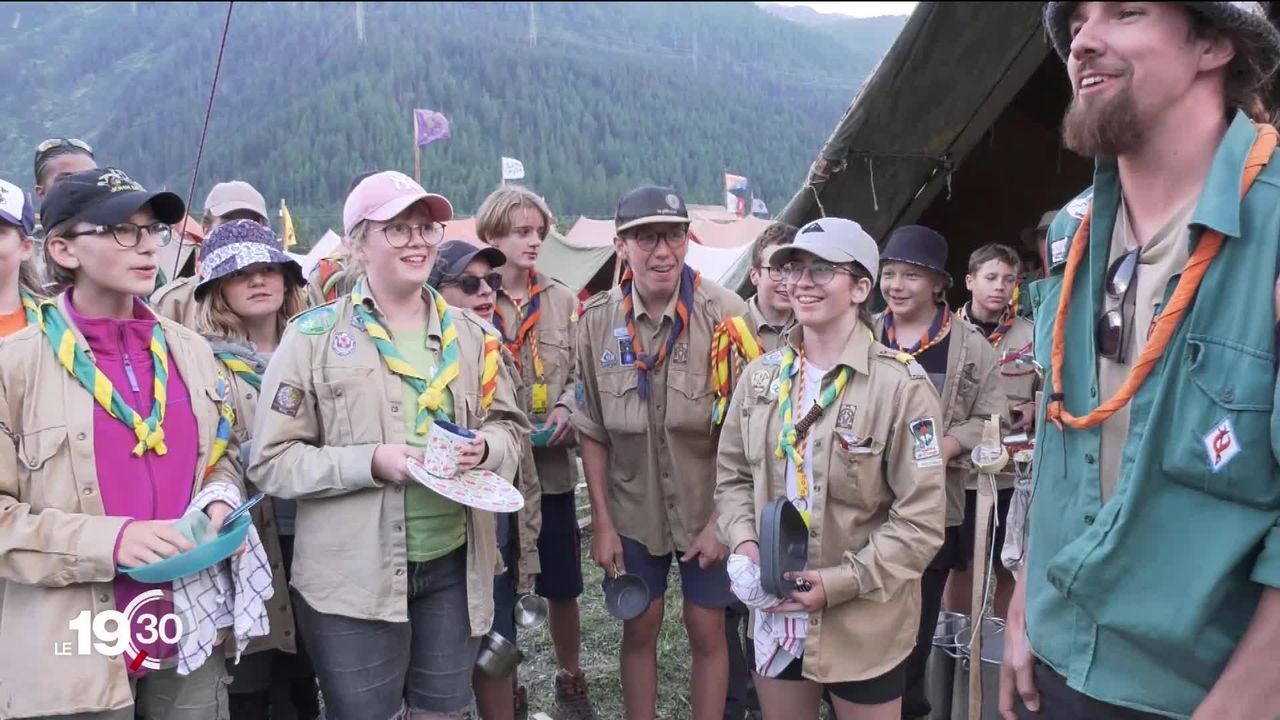 Camp national scout (VS) : 1ère soirée d'installation et festive [RTS]