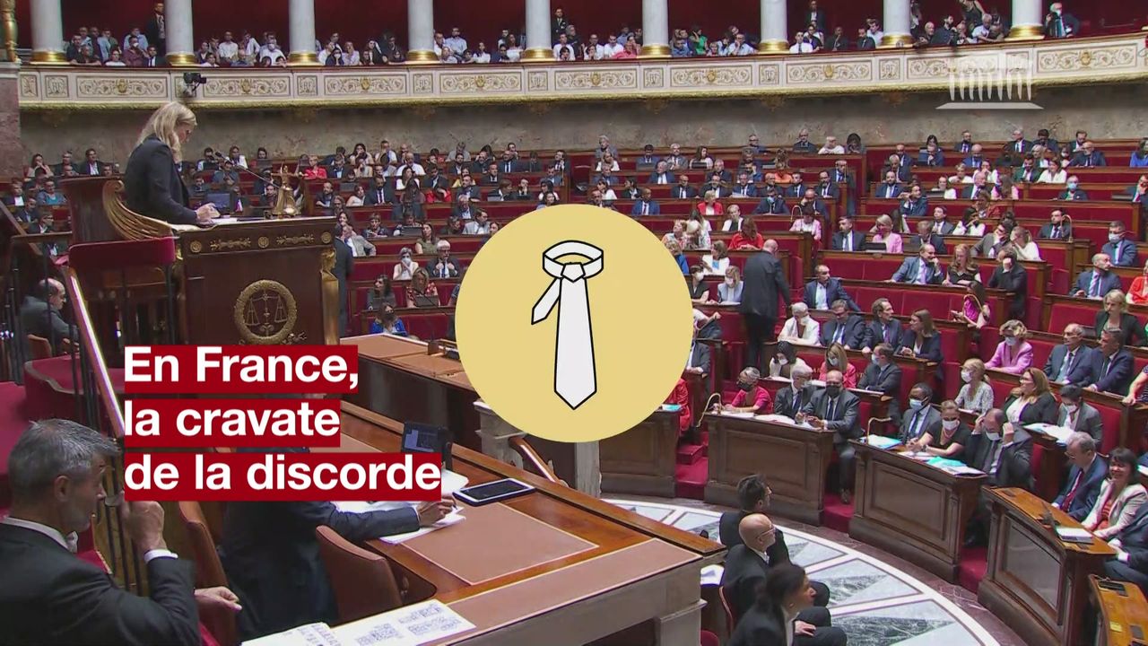 A l'Assemblée nationale française, le port de la cravate divise les députés [RTS]