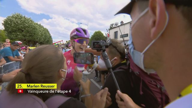 Tour de France féminin: victoire de la Suissesse Marlen Reusser lors de la 4e étape, à Bar-sur-Aube [RTS]