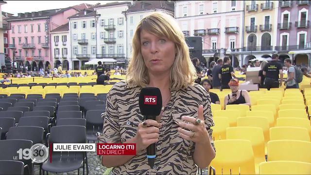 Julie Evard, journaliste de la RTS, revient sur le début du Festival de Locarno [RTS]