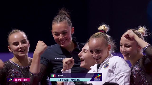 Gymnastique artistique, concours par équipes dames: D’Amato offre la victoire à l’Italie, la Grande-Bretagne (2e) et l’Allemagne (3e) complètent le podium [RTS]